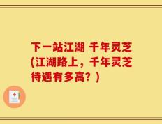 下一站江湖 千年灵芝(江湖路上，千年灵芝待遇有多高？)