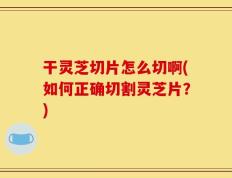 干灵芝切片怎么切啊(如何正确切割灵芝片？)