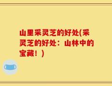 山里采灵芝的好处(采灵芝的好处：山林中的宝藏！)