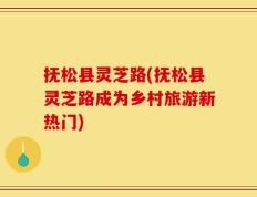 抚松县灵芝路(抚松县灵芝路成为乡村旅游新热门)