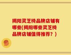 揭阳灵芝椅品牌店铺有哪些(揭阳哪些灵芝椅品牌店铺值得推荐？)