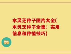 木灵芝种子图片大全(木灵芝种子全集：实用信息和种植技巧)