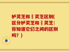 栌灵芝和艼灵芝区别(区分栌灵芝和艼灵芝：你知道它们之间的区别吗？)