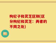 枸杞子和灵芝区别(区分枸杞和灵芝：两者的不同之处)