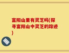 富阳山里有灵芝吗(探寻富阳山中灵芝的踪迹)