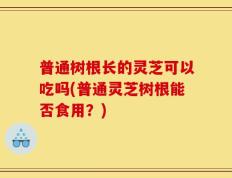 普通树根长的灵芝可以吃吗(普通灵芝树根能否食用？)