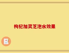 枸杞加灵芝泡水效果