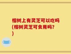 榕树上有灵芝可以吃吗(榕树灵芝可食用吗？)