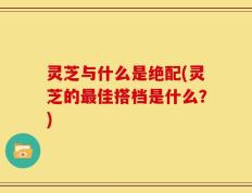 灵芝与什么是绝配(灵芝的最佳搭档是什么？)
