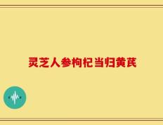 灵芝人参枸杞当归黄芪