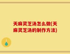 天麻灵芝汤怎么做(天麻灵芝汤的制作方法)