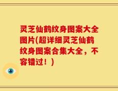 灵芝仙鹤纹身图案大全图片(超详细灵芝仙鹤纹身图案合集大全，不容错过！)