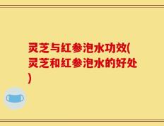 灵芝与红参泡水功效(灵芝和红参泡水的好处)