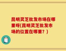 昆明灵芝批发市场在哪里呀(昆明灵芝批发市场的位置在哪里？)