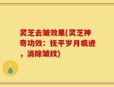 灵芝去皱效果(灵芝神奇功效：抚平岁月痕迹，消除皱纹)