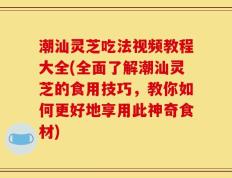 潮汕灵芝吃法视频教程大全(全面了解潮汕灵芝的食用技巧，教你如何更好地享用此神奇食材)