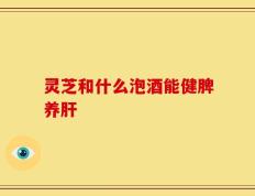 灵芝和什么泡酒能健脾养肝