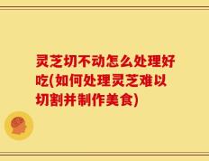 灵芝切不动怎么处理好吃(如何处理灵芝难以切割并制作美食)