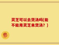 灵芝可以去煲汤吗(能不能用灵芝来煲汤？)