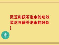 灵芝和茯苓泡水的功效灵芝与茯苓泡水的好处)