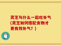 灵芝与什么一起吃补气(灵芝如何搭配食物才更有效补气？)