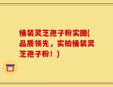 桶装灵芝孢子粉实图(品质领先，实拍桶装灵芝孢子粉！)