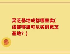 灵芝基地成都哪里卖(成都哪里可以买到灵芝基地？)