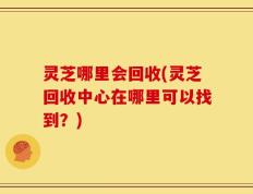 灵芝哪里会回收(灵芝回收中心在哪里可以找到？)