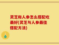 灵芝和人参怎么搭配吃最好(灵芝与人参最佳搭配方法)