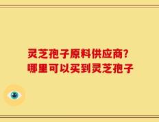 灵芝孢子原料供应商？哪里可以买到灵芝孢子