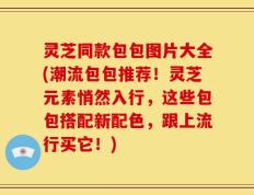 灵芝同款包包图片大全(潮流包包推荐！灵芝元素悄然入行，这些包包搭配新配色，跟上流行买它！)