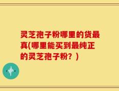 灵芝孢子粉哪里的货最真(哪里能买到最纯正的灵芝孢子粉？)