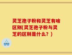 灵芝孢子粉和灵芝有啥区别(灵芝孢子粉与灵芝的区别是什么？)
