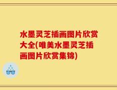 水墨灵芝插画图片欣赏大全(唯美水墨灵芝插画图片欣赏集锦)