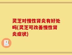 灵芝对慢性肾炎有好处吗(灵芝可改善慢性肾炎症状)