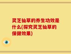 灵芝仙草的养生功效是什么(探究灵芝仙草的保健效果)