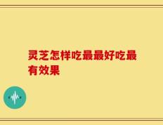 灵芝怎样吃最最好吃最有效果