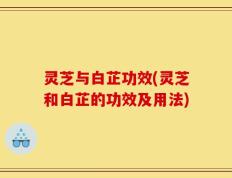 灵芝与白芷功效(灵芝和白芷的功效及用法)