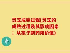 灵芝成熟过程(灵芝的成熟过程及其影响因素：从孢子到药用价值)