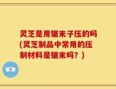 灵芝是用锯末子压的吗(灵芝制品中常用的压制材料是锯末吗？)
