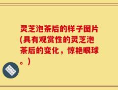 灵芝泡茶后的样子图片(具有观赏性的灵芝泡茶后的变化，惊艳眼球。)