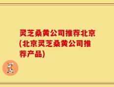 灵芝桑黄公司推荐北京(北京灵芝桑黄公司推荐产品)