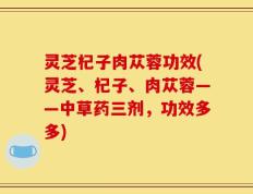 灵芝杞子肉苁蓉功效(灵芝、杞子、肉苁蓉——中草药三剂，功效多多)