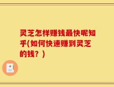 灵芝怎样赚钱最快呢知乎(如何快速赚到灵芝的钱？)