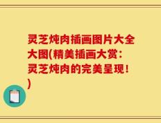 灵芝炖肉插画图片大全大图(精美插画大赏：灵芝炖肉的完美呈现！)