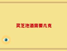 灵芝泡酒需要几克
