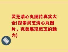 灵芝清心丸图片真实大全(探索灵芝清心丸图片，完美展现灵芝的魅力)