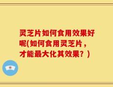灵芝片如何食用效果好呢(如何食用灵芝片，才能最大化其效果？)