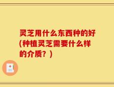 灵芝用什么东西种的好(种植灵芝需要什么样的介质？)