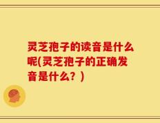灵芝孢子的读音是什么呢(灵芝孢子的正确发音是什么？)